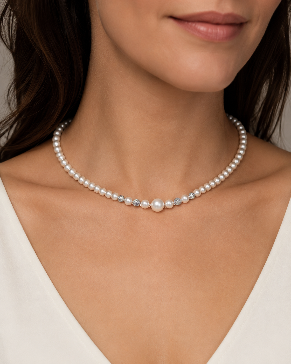 Collana Miluna PCL6971 – Perle d'Acqua Dolce e Oro Bianco 18 kt - PCL6971
