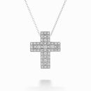 GOLAY - COLLANA MULTIPIETRA CROCE PICCOLA DIAMANTI, 0.28ct - PCLCROSS001DI