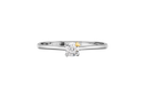 Perdirtiche - Anello solitario in oro bianco 18kt e diamante 0.15ct - PDC001-015