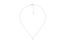 Perdirtiche - Girocollo punto luce in oro bianco 18kt e diamanti 0.20ct - PDC004-020