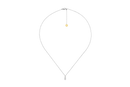Perdirtiche - Girocollo Trilogy a scalare in oro bianco 18kt e diamanti 0.30ct - PDC006-030