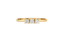 Perdirtiche - Anello trilogy in oro giallo 18kt e diamanti 0.25ct - PDC021-025