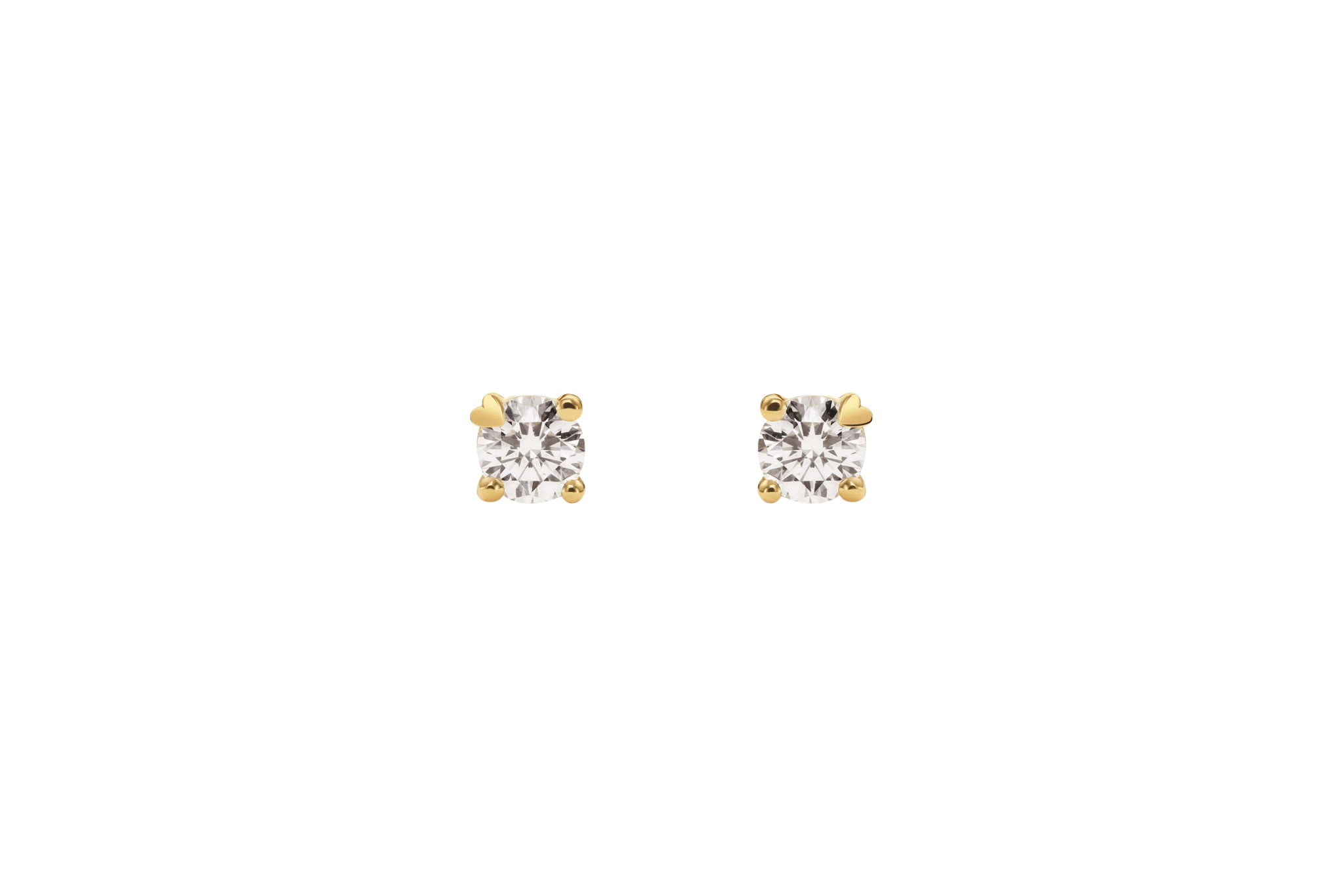 Perdirtiche - Orecchini punto luce in oro giallo 18kt e diamanti 0.30ct - PDC022-030