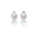 Miluna pearl earrings with a light point - PER1777