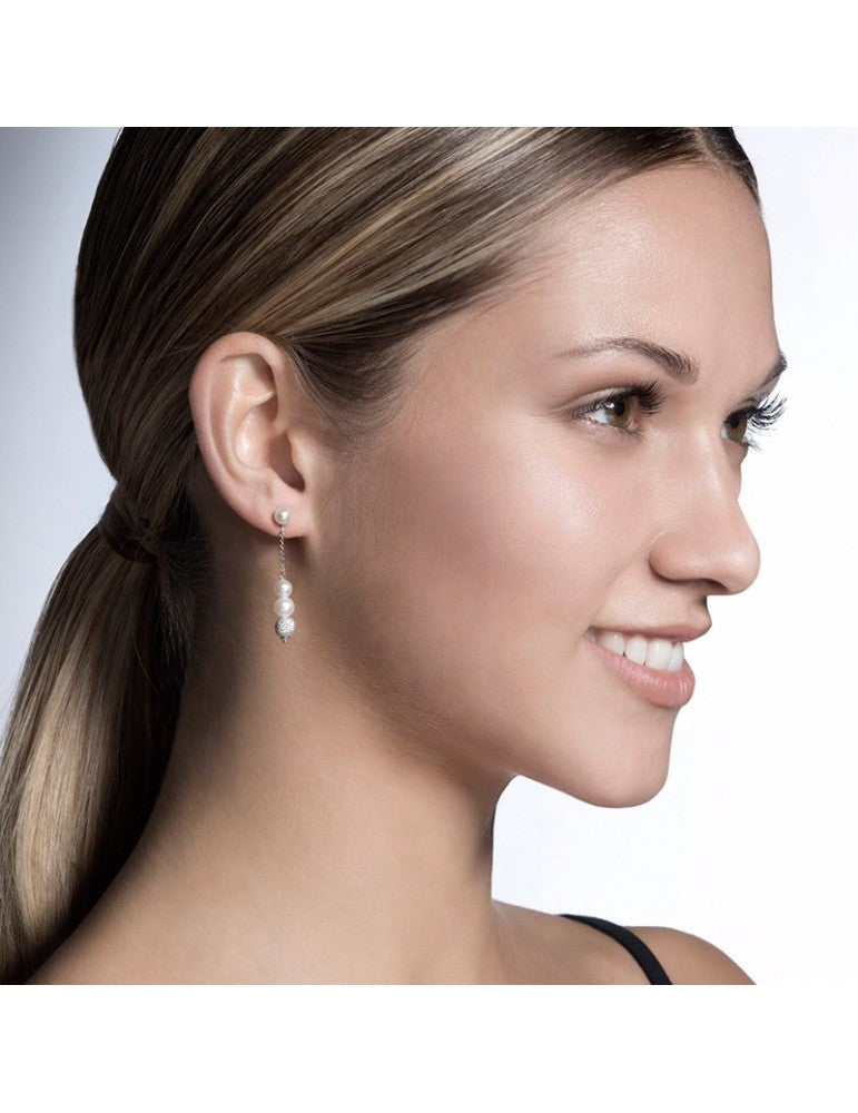 BOUCLES D'OREILLES EN PERLES - POUR1961