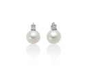 Orecchini Miluna di perle oriente e diamanti, in oro bianco 18kt - PER2801