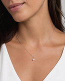 Pendente Miluna Perla e Diamante in Oro Bianco 18 kt, 7-7.5mm - PFD969