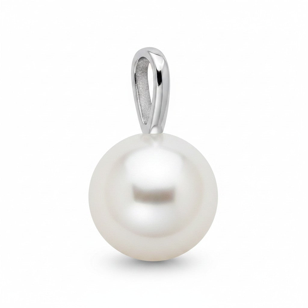 Pendente Miluna in oro bianco 18kt e perla orientale di acqua dolce, 7-7.5mm - PFD971