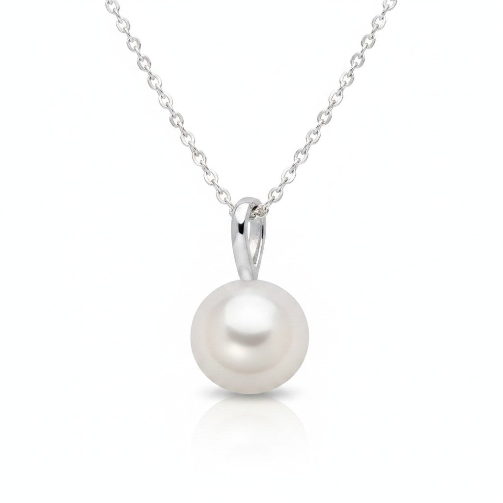 Pendente Miluna in oro bianco 18kt e perla orientale di acqua dolce, 7-7.5mm - PFD971