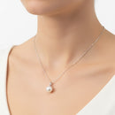 Pendente Miluna in oro bianco 18kt e perla orientale di acqua dolce, 7-7.5mm - PFD971