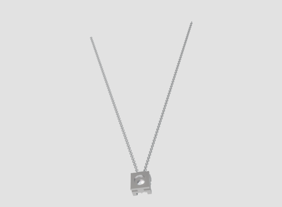 GOLAY - GIROCOLLO PUNTO LUCE CON DIAMANTI TRA LE GRIFFE A ROMBO 0,12ct - PLC001DI010R