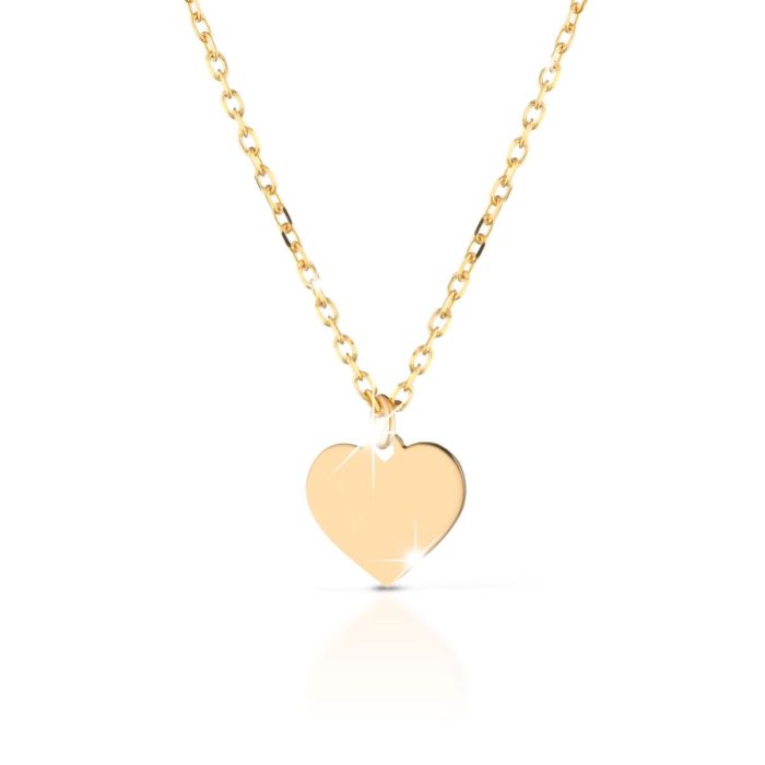 FORTUNA - YELLOW GOLD HEART NECKLACE - PMG029