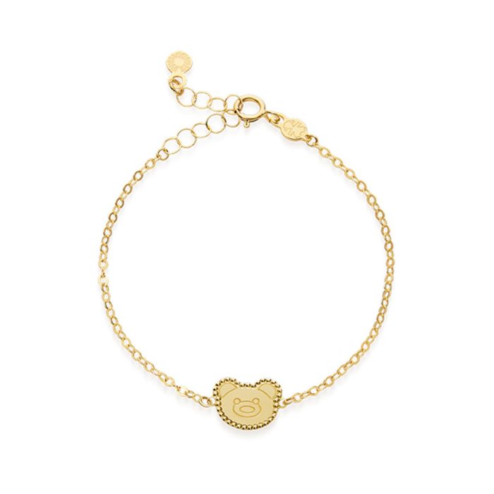 Bracciale le bebè primegioie Scintille in oro giallo 9kt e Orsetto - PMG225