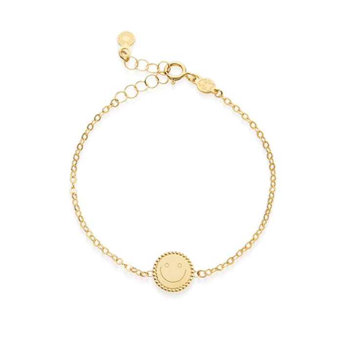 Bracciale le bebè primegioie Scintille in oro giallo 9kt e Smile - PMG229