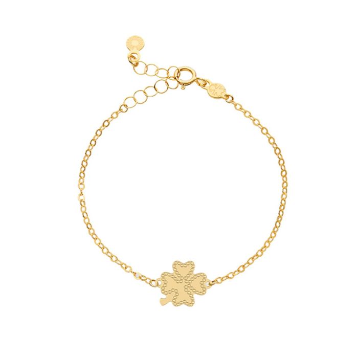 Bracciale le bebè primegioie Scintille in oro giallo 9kt e Quadrifoglio - PMG234