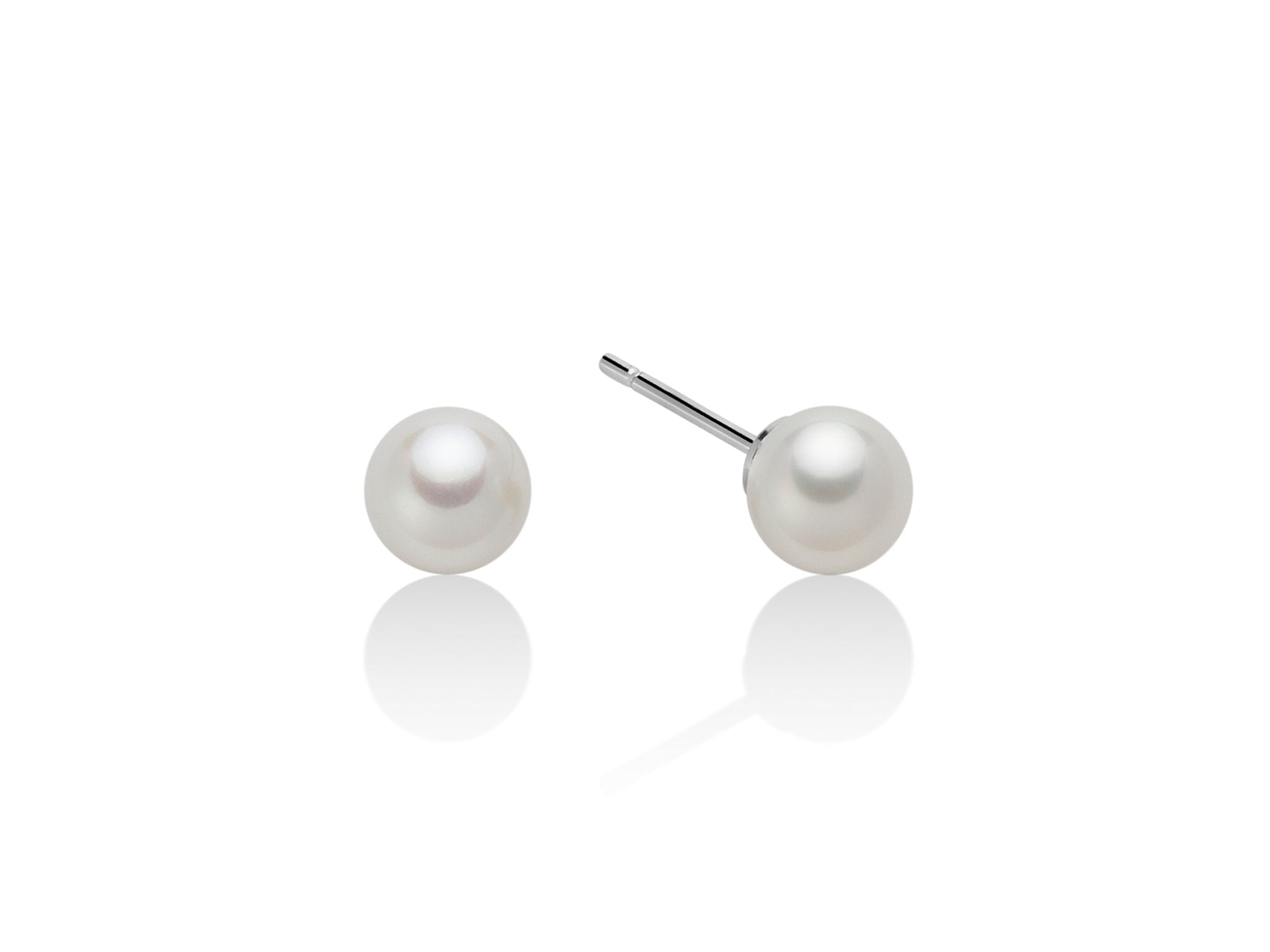 Orecchini Miluna di perle gemelle Oriente in oro bianco 375 - PPL758BBMX