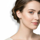 Orecchini Miluna di perle gemelle Oriente in oro bianco 9kt, 7.5-8MM - PPL758BBMX