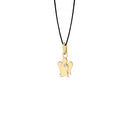 COLLAR ROBERTO GIANNOTTI CON COLGANTE ÁNGEL CHARM EN ORO AMARILLO DE 9KT Y DIAMANTE - PZ657