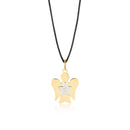 Ciondolo ROBERTO GIANNOTTI Angelo in Oro giallo 18KT con stella e diamante - PZ685