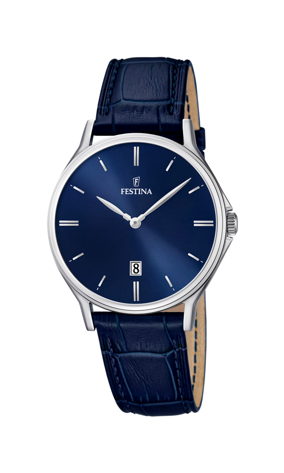 Orologio da uomo Festina Classics, quarzo quadrante e cinturino pelle blu, 39mm - F16745/3