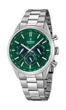 Orologio da uomo Festina Timeless Chronograph, quarzo quadrante verde, 43.5mm - F16820/R