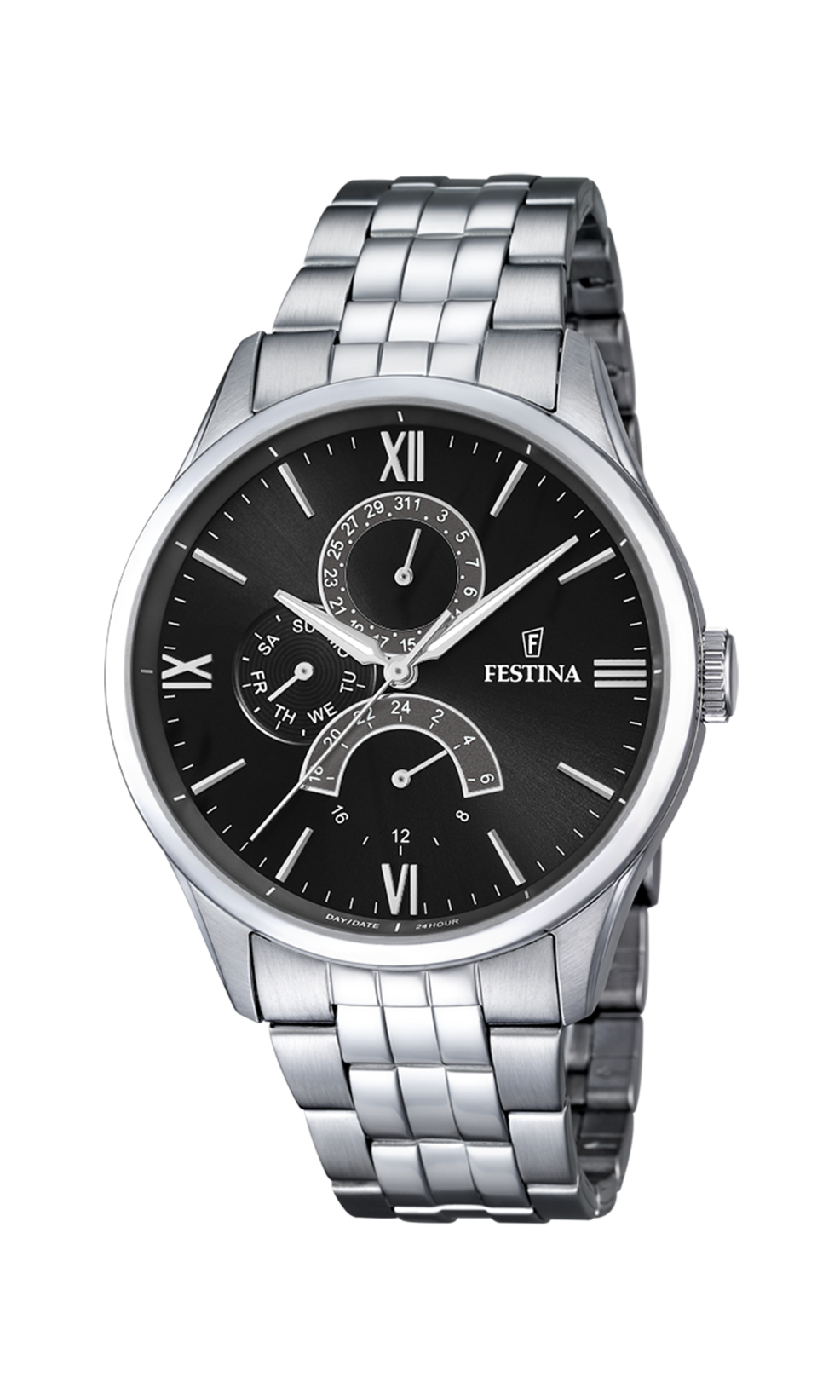 Orologio da uomo Festina multifunzione, quarzo quadrante nero, 43mm - F16822/4