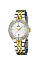 Orologio da donna Festina Mademoiselle, bracciale bicolore, quarzo quadrante bianco, 32mm - F16868/1