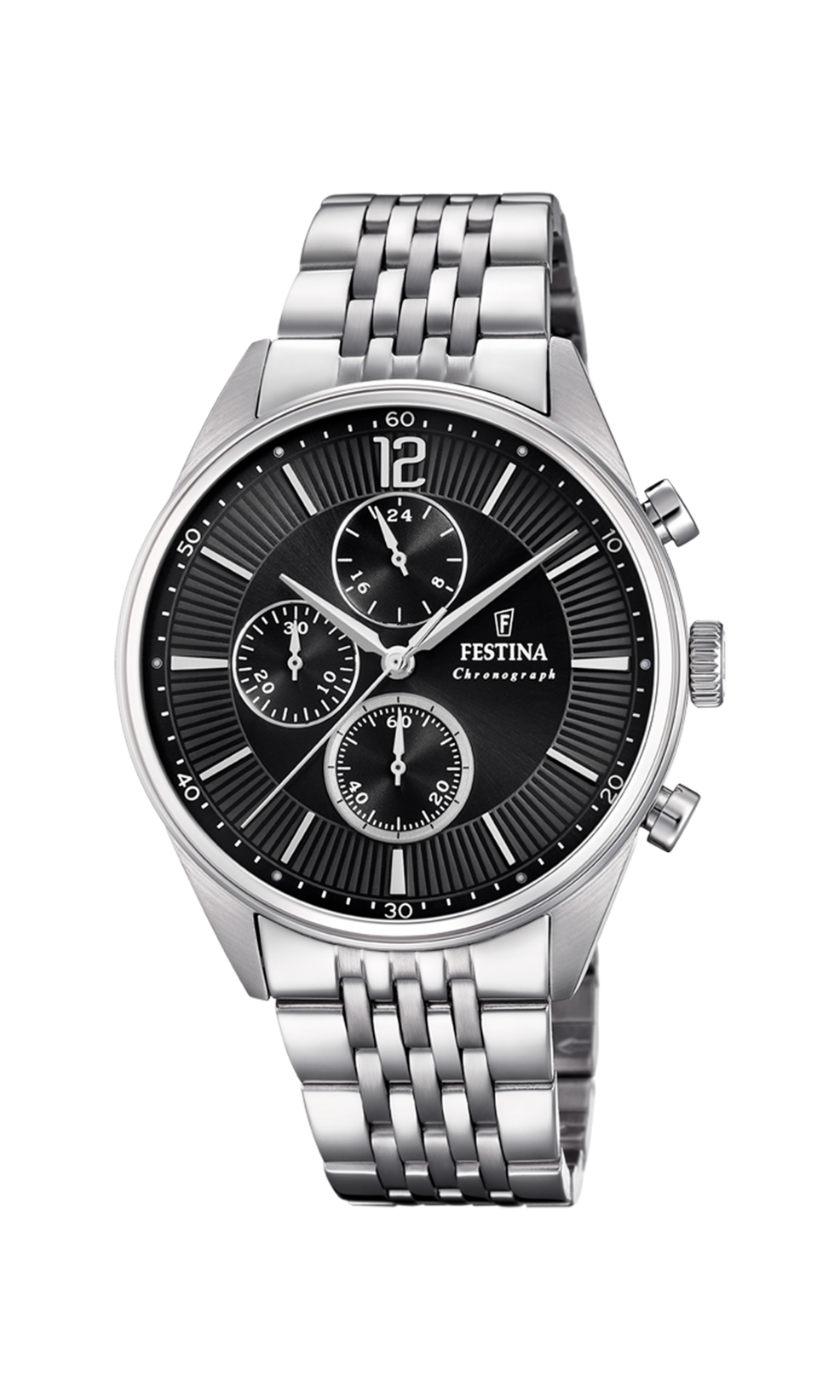 Orologio da uomo Festina Timeless Chronograph, quarzo quadrante nero, 41.5mm - F20285/4