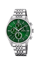 Orologio da uomo Festina Timeless Chronograph, quarzo quadrante verde, 41.5mm - F20285/8