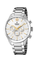 Orologio da uomo Festina Timeless Chronograph, quarzo quadrante bianco, 43.5mm - F20343/1