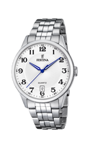 Orologio da uomo Festina Classics, quarzo quadrante bianco, 43mm - F20425/1