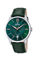 Orologio da uomo Festina Classics, quarzo total green con cinturino in pelle, 43mm - F20426/7