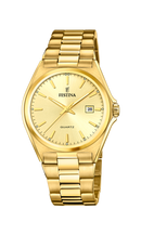 Orologio da uomo Festina Classics, quarzo quadrante color oro, 40mm - F20555/3