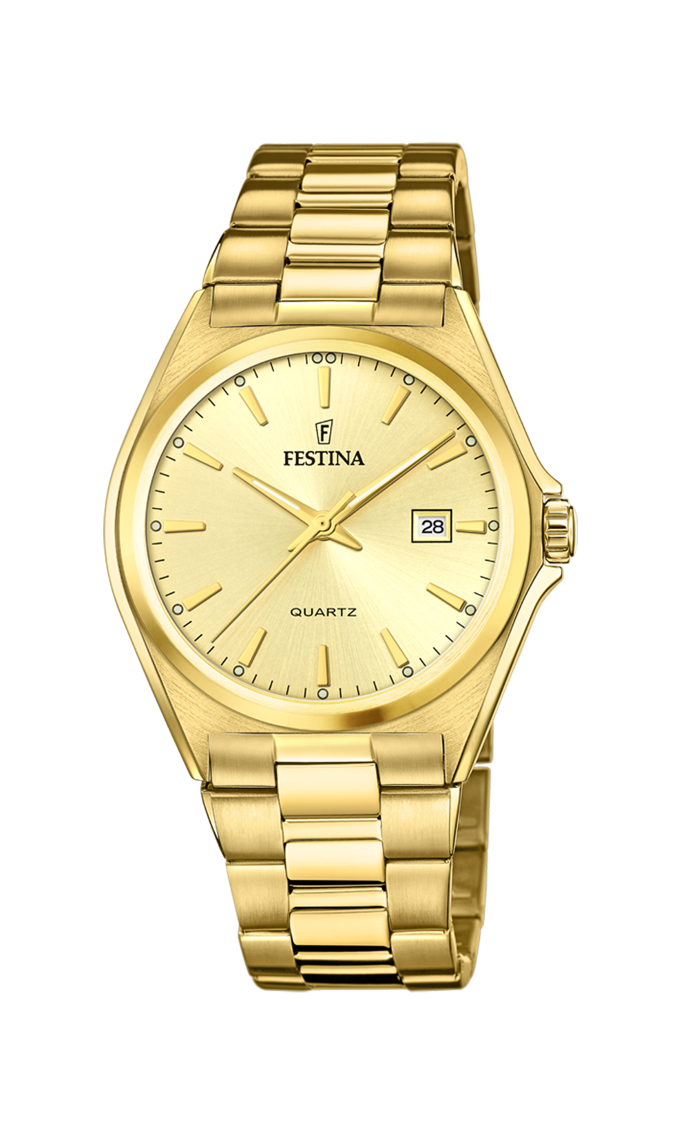 Orologio da uomo Festina Classics, quarzo quadrante color oro, 40mm - F20555/3