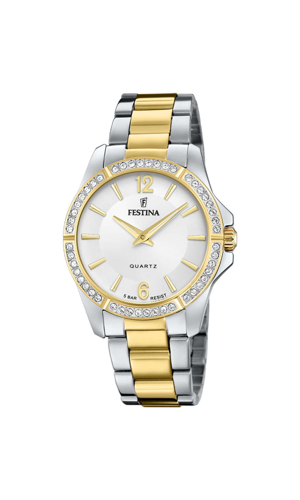 Orologio da da donna Festina Boyfriend, bicolor quarzo quadrante bianco, 34.5mm - F20594/1