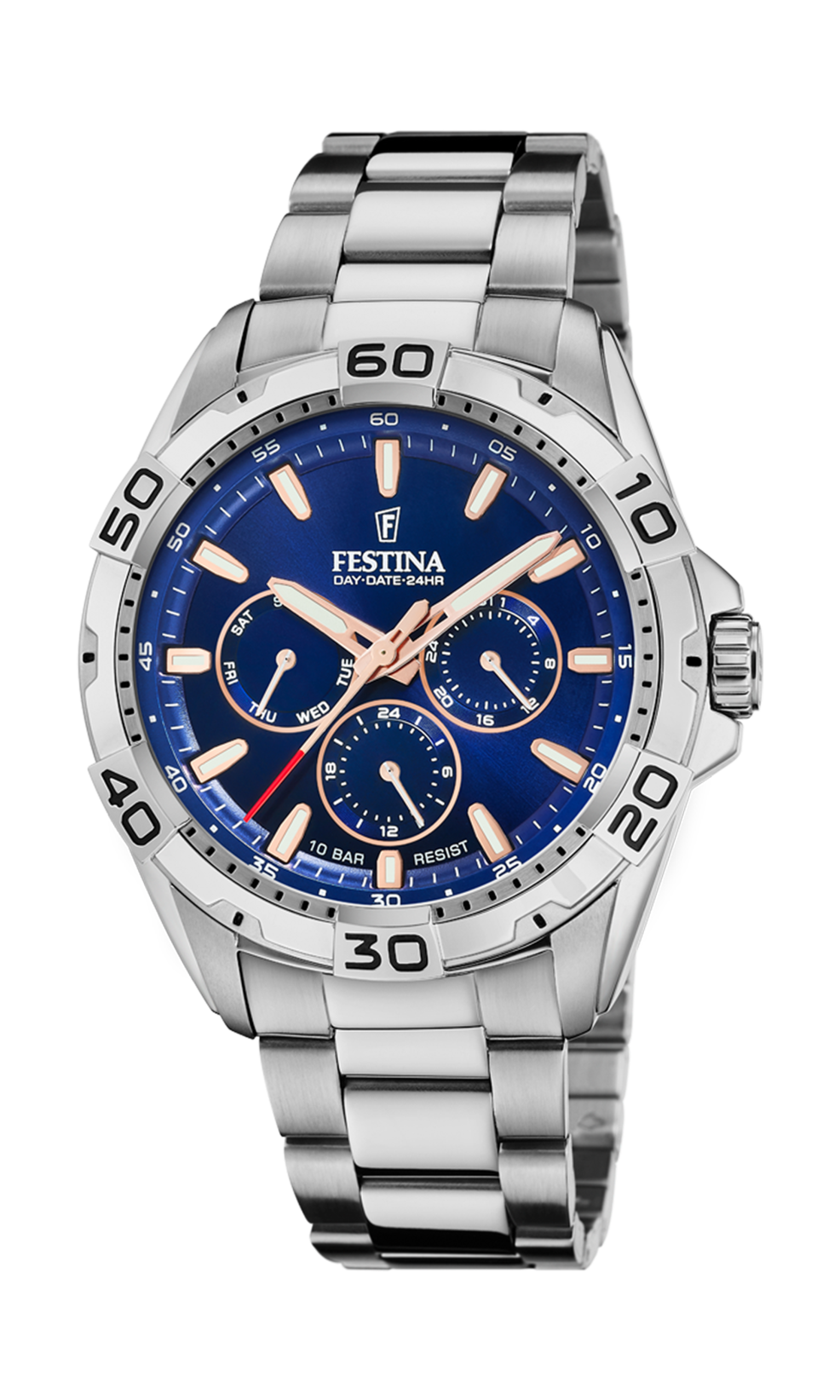 Orologio da uomo Festina multifunzione, quarzo quadrante blu, 45mm - F20623/2