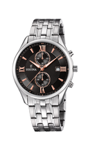Orologio da uomo Festina Timeless Chronograph, quarzo quadrante nero, 42mm - F6854/7