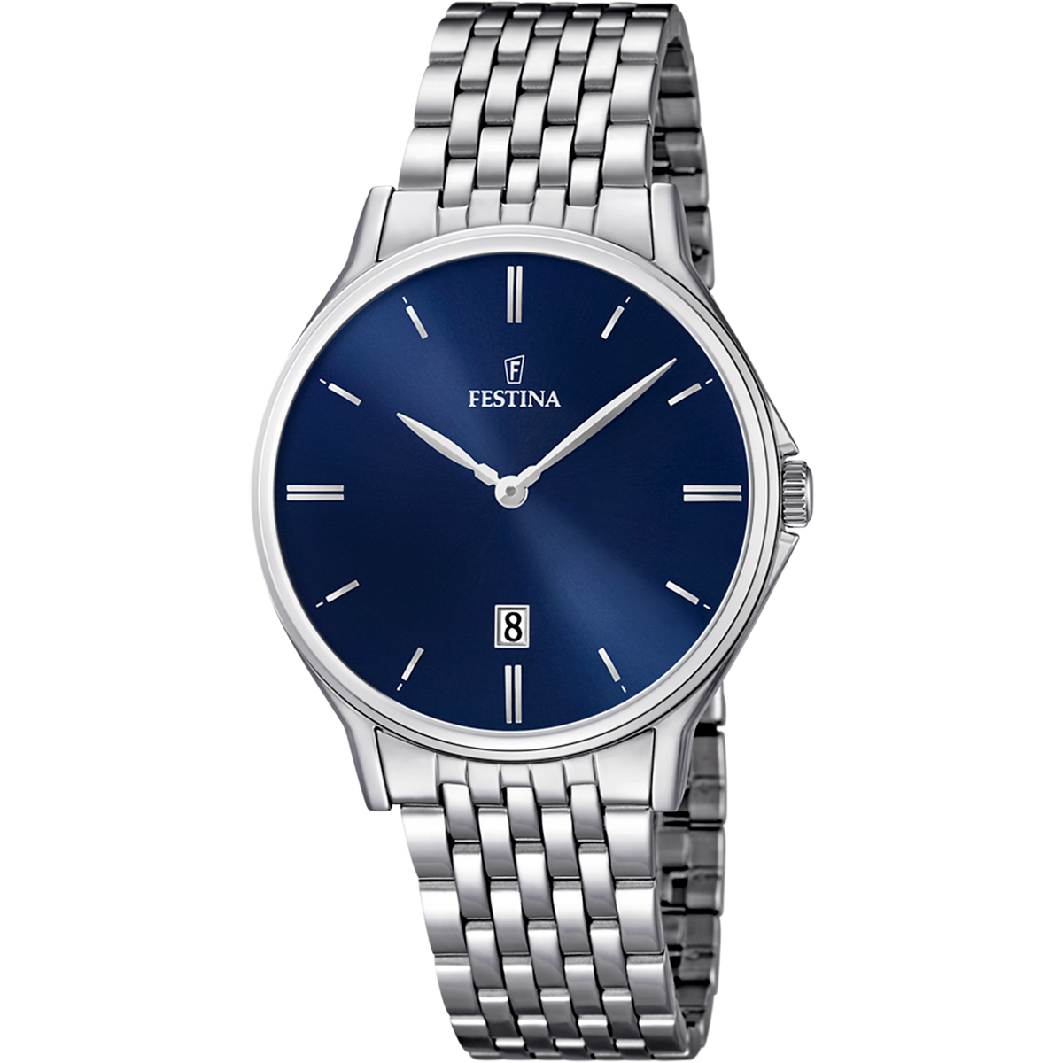 Orologio da uomo Festina Classics, quarzo quadrante blu, 39mm - F16744/3