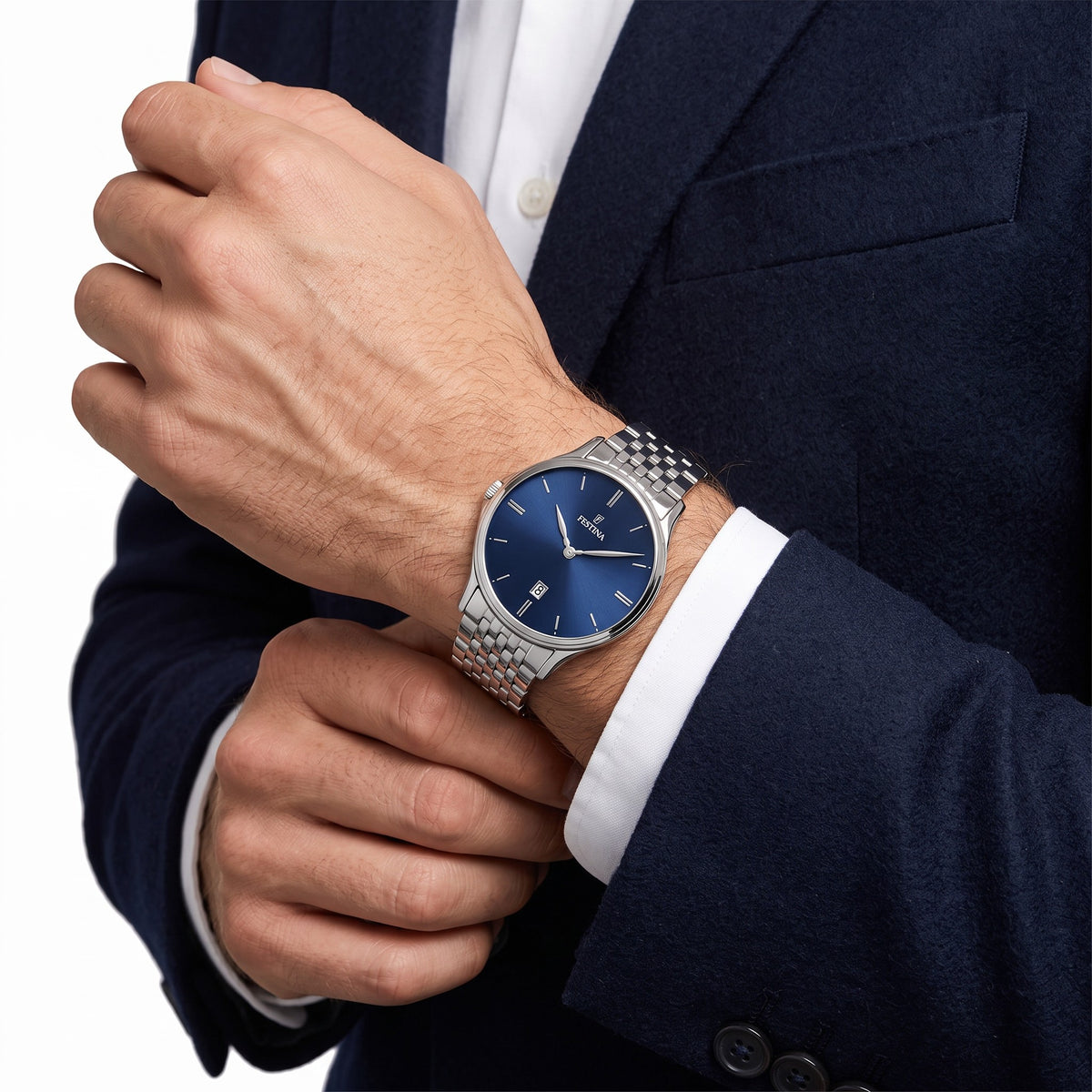 Orologio da uomo Festina Classics, quarzo quadrante blu, 39mm - F16744/3