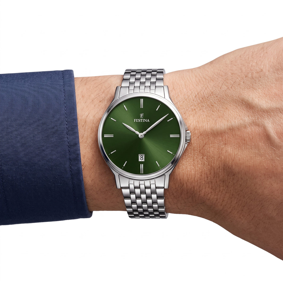 Orologio da uomo Festina Classics, quarzo quadrante verde, 39mm - F16744/5