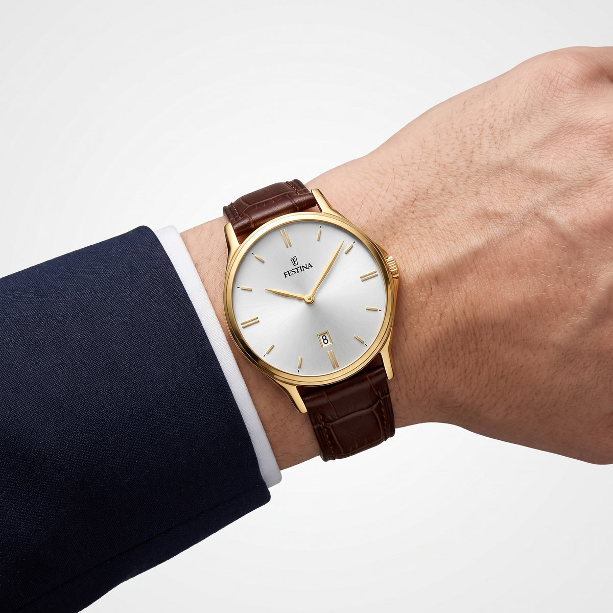 Orologio da uomo Festina Classics, quarzo quadrante bianco, 39mm - F16747/1