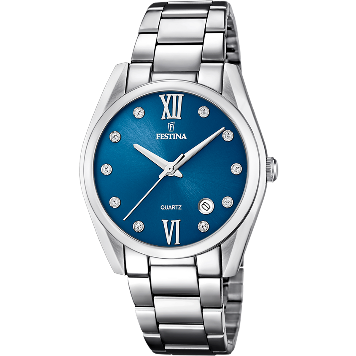 Orologio da da donna Festina Boyfriend, quarzo quadrante blu, 37mm - F16790/C