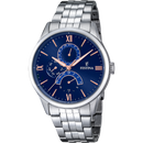 Orologio da uomo Festina multifunzione, quarzo quadrante azzurro, 43mm - F16822/3