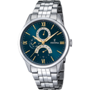 Orologio da uomo Festina Classics, quarzo quadrante azzurro, 43mm - F16822/A