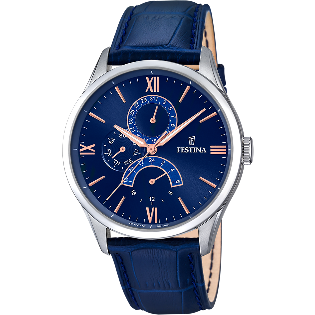 Orologio da uomo Festina multifunzione, quarzo total blue, 43mm - F16823/3