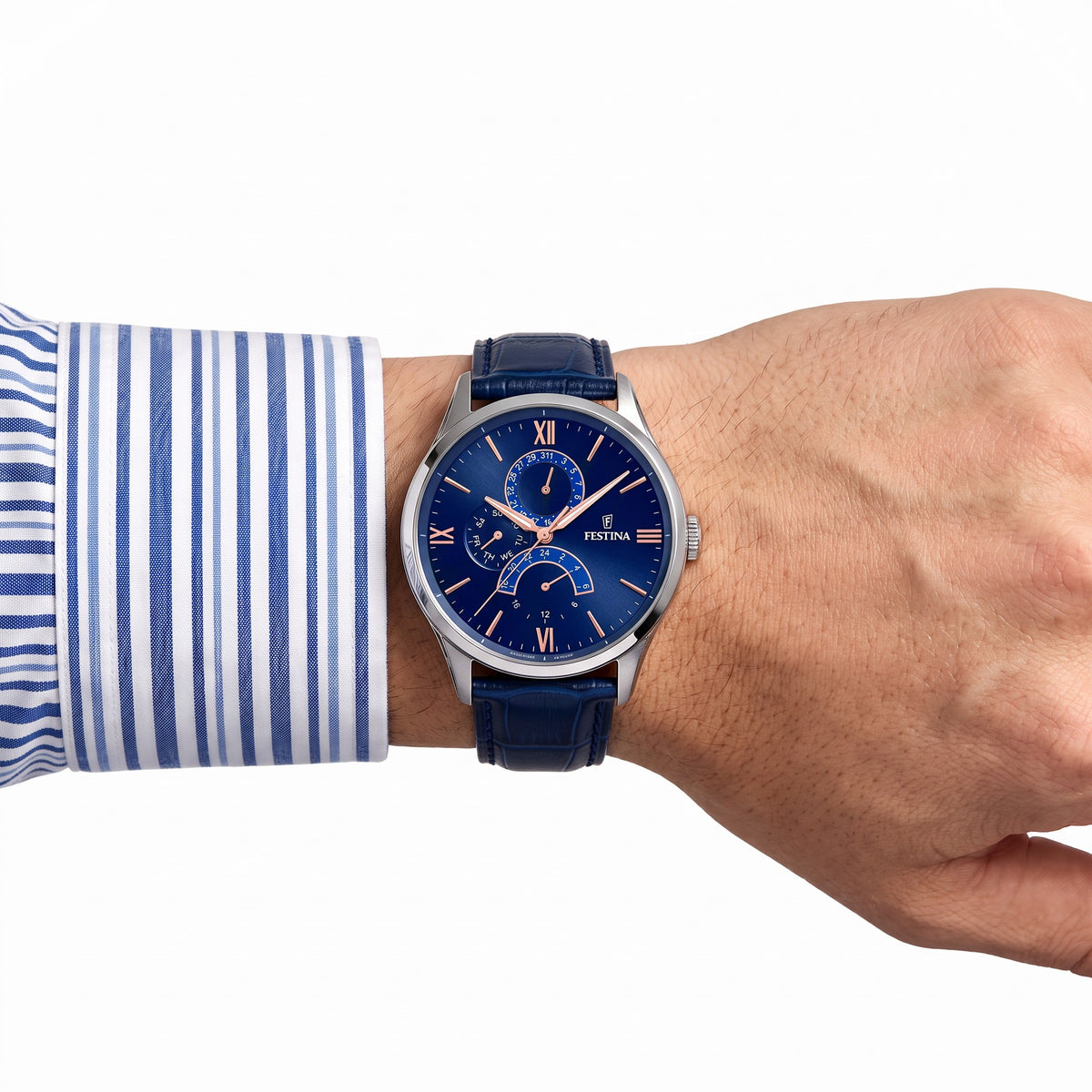 Orologio da uomo Festina multifunzione, quarzo total blue, 43mm - F16823/3