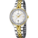 Orologio da donna Festina Mademoiselle, bracciale bicolore, quarzo quadrante bianco, 32mm - F16868/1
