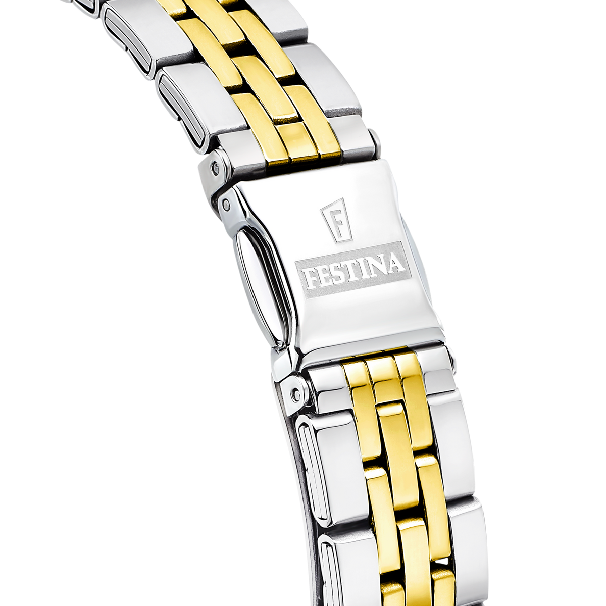 Orologio da donna Festina Mademoiselle, bracciale bicolore, quarzo quadrante bianco, 32mm - F16868/1