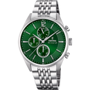 Orologio da uomo Festina Timeless Chronograph, quarzo quadrante verde, 41.5mm - F20285/8