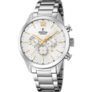 Orologio da uomo Festina Timeless Chronograph, quarzo quadrante bianco, 43.5mm - F20343/1